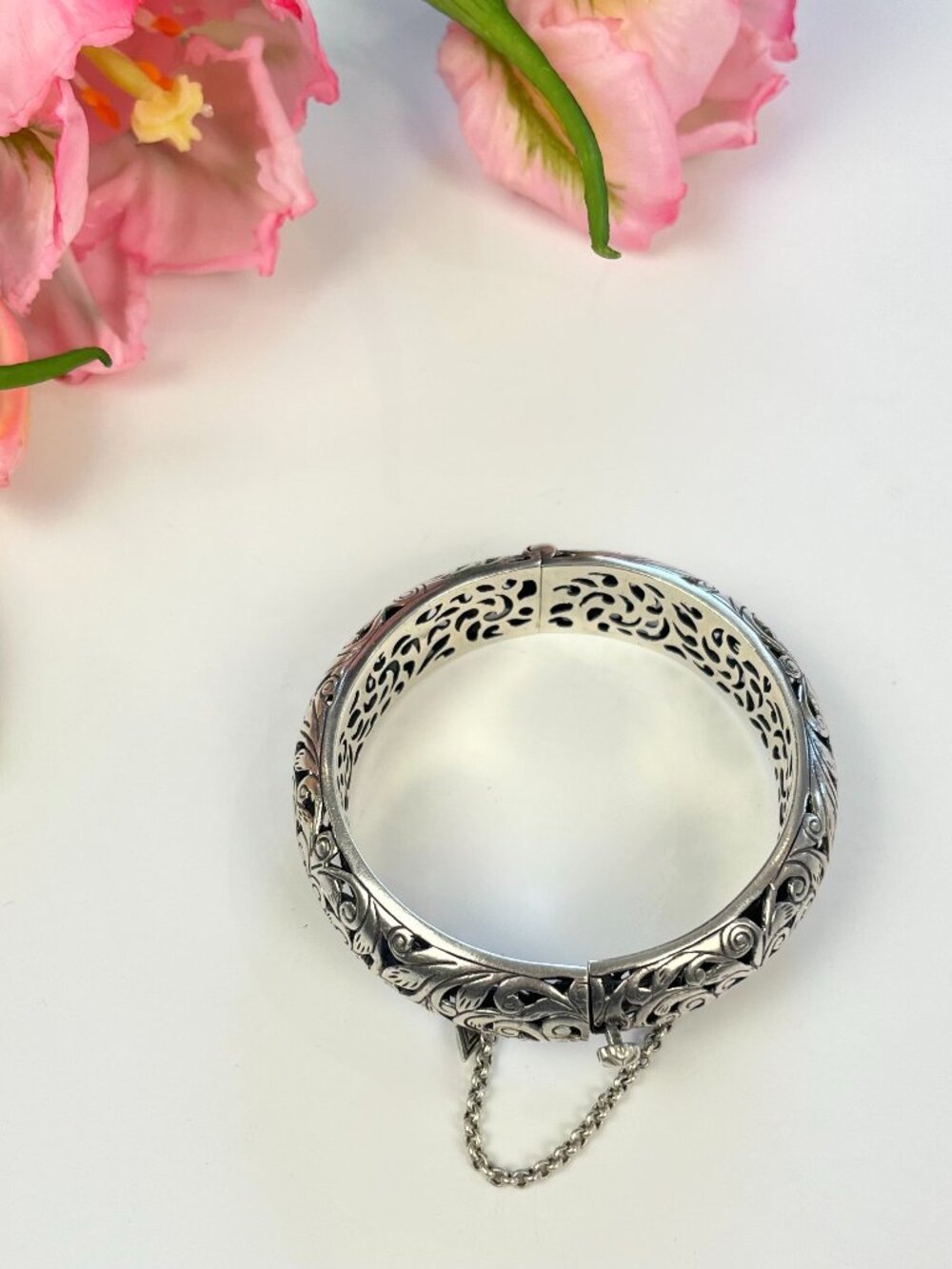Silpada Sterling Silver Filigree Bangle Bracelet